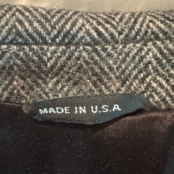 Vintage Casualcraft Men’s Gray Wool Blend Herringbone Peacoat USA Made Size 44L - Picture 4 of 9